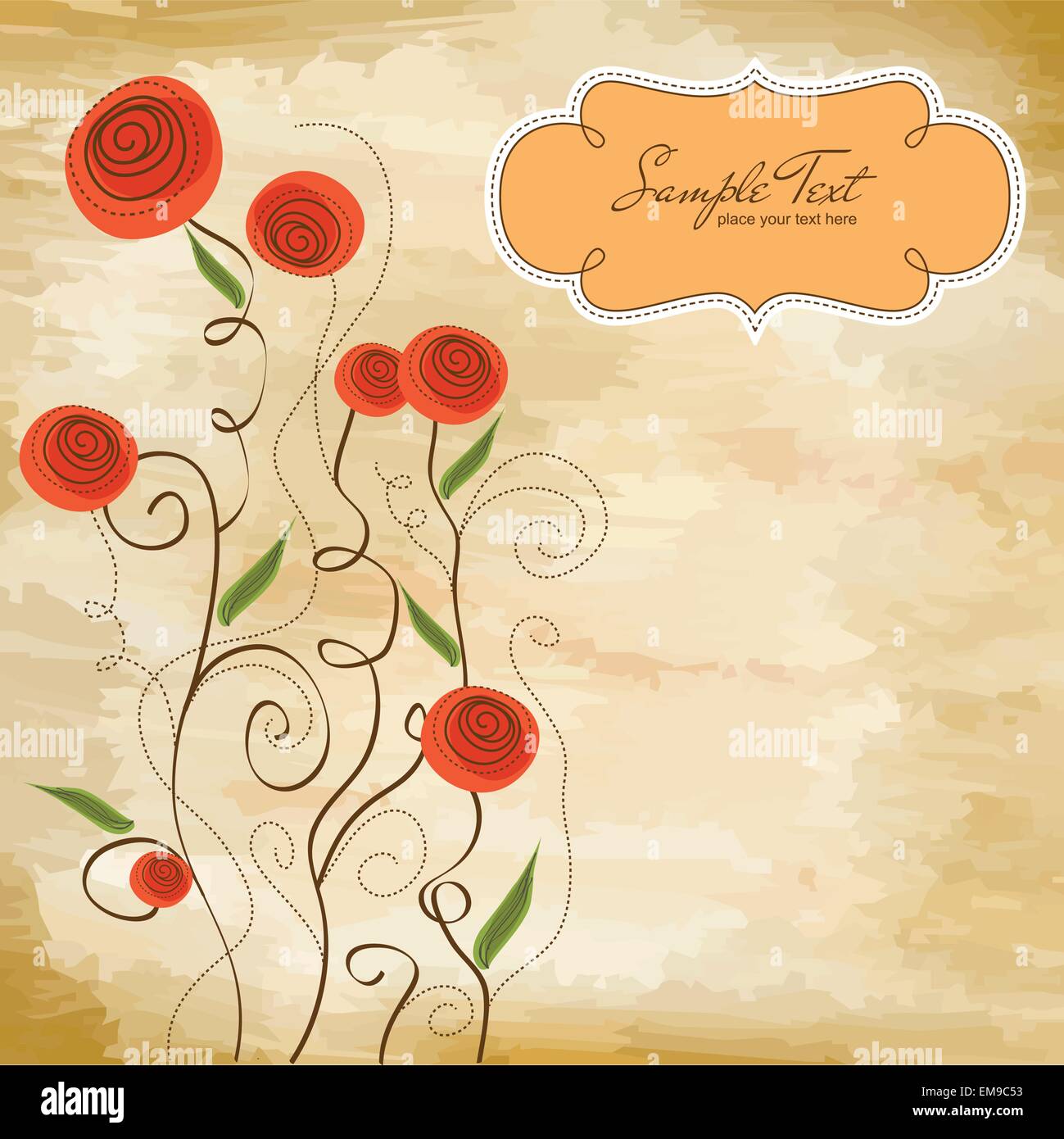 seamless pattern background with flowers Stock Vector Image & Art - Alamy