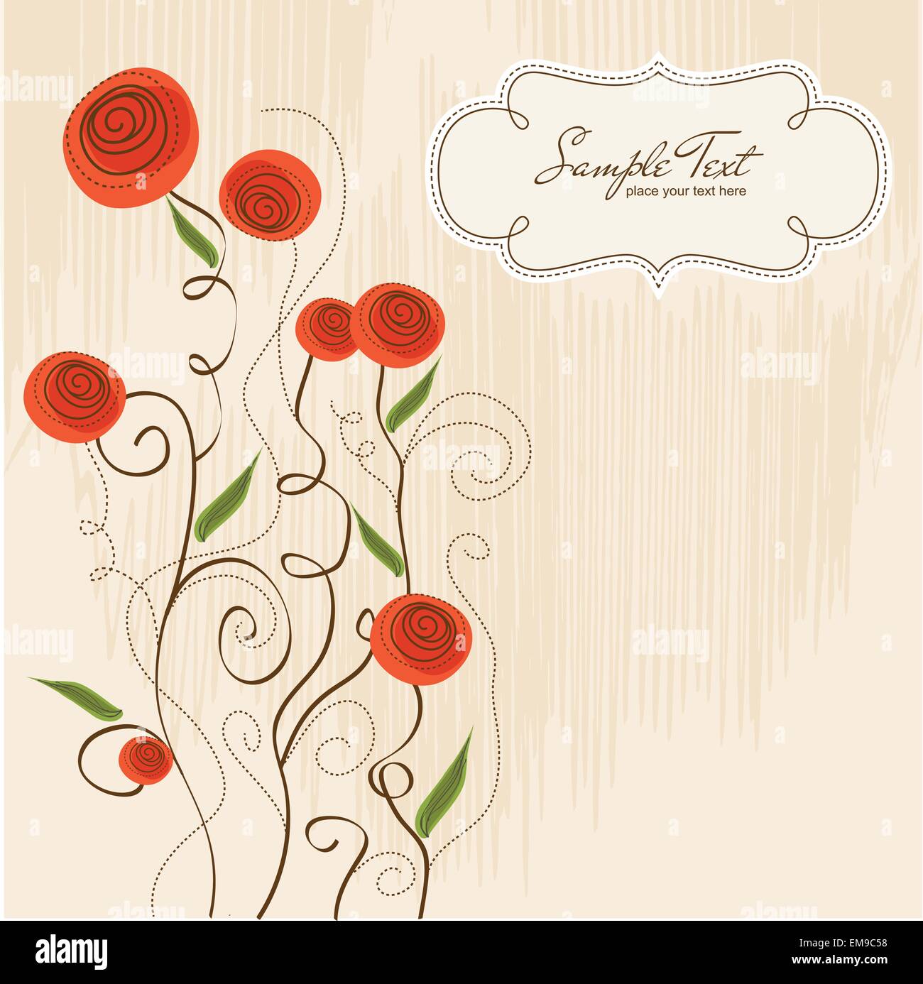 seamless pattern background with flowers Stock Vector Image & Art - Alamy