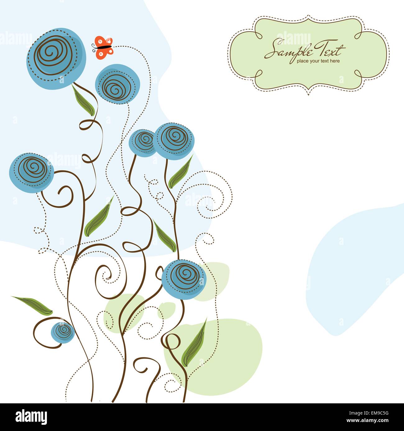 seamless pattern background with flowers Stock Vector Image & Art - Alamy