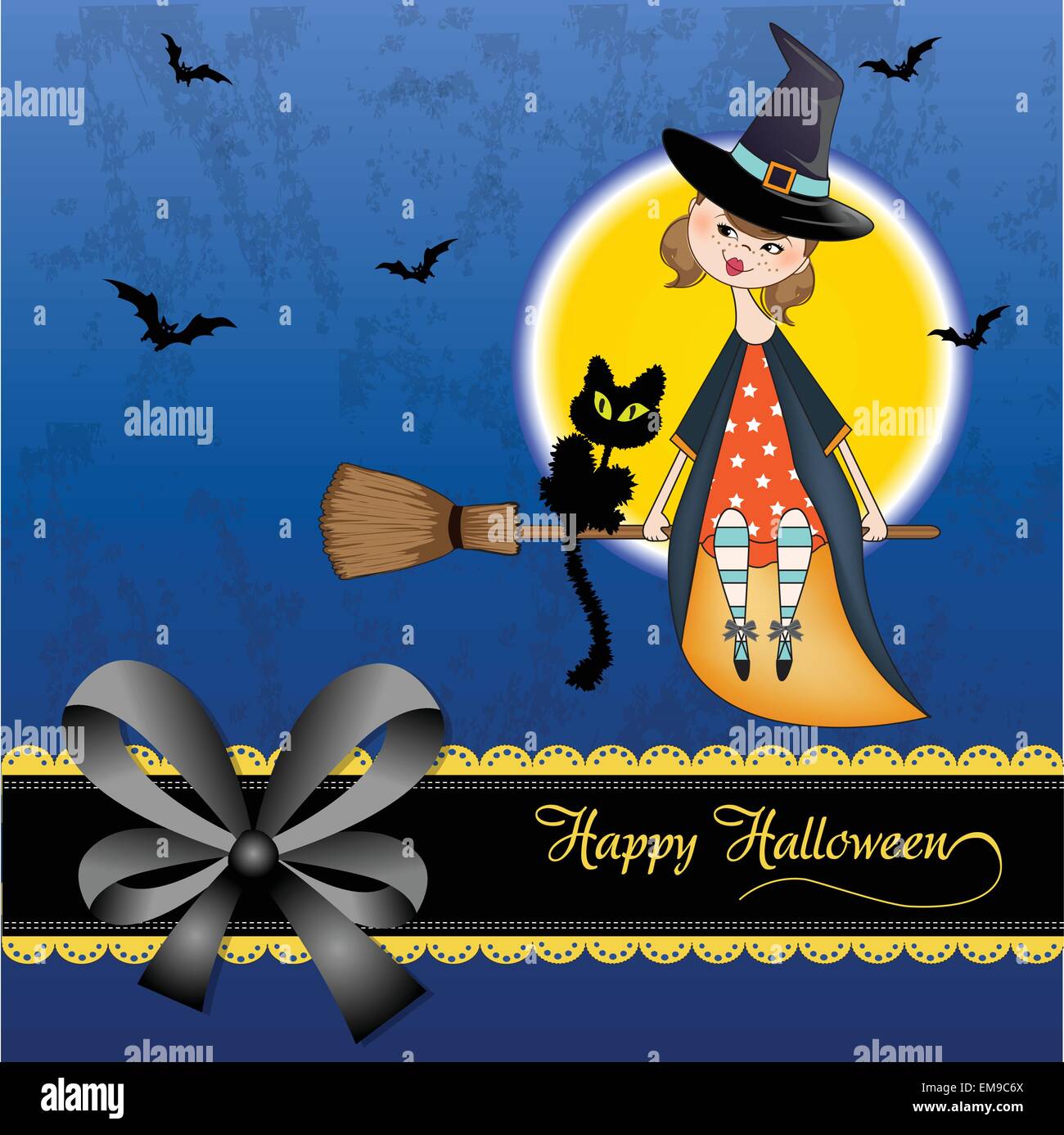Halloween witch background Stock Vector Image & Art Alamy