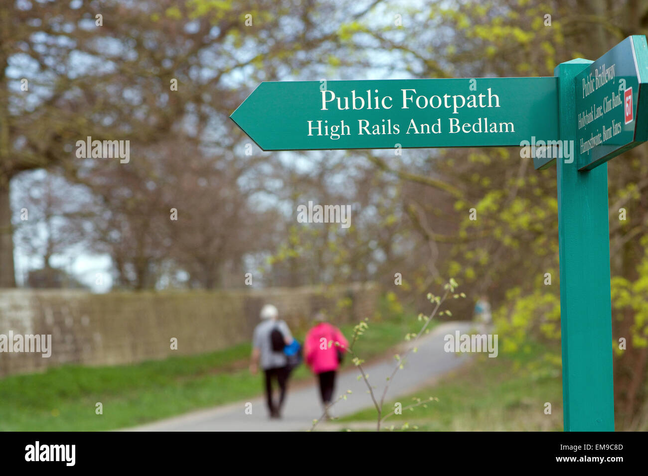 signpost showing directions tn ripley, north yorkshire Stock Photo Alamy