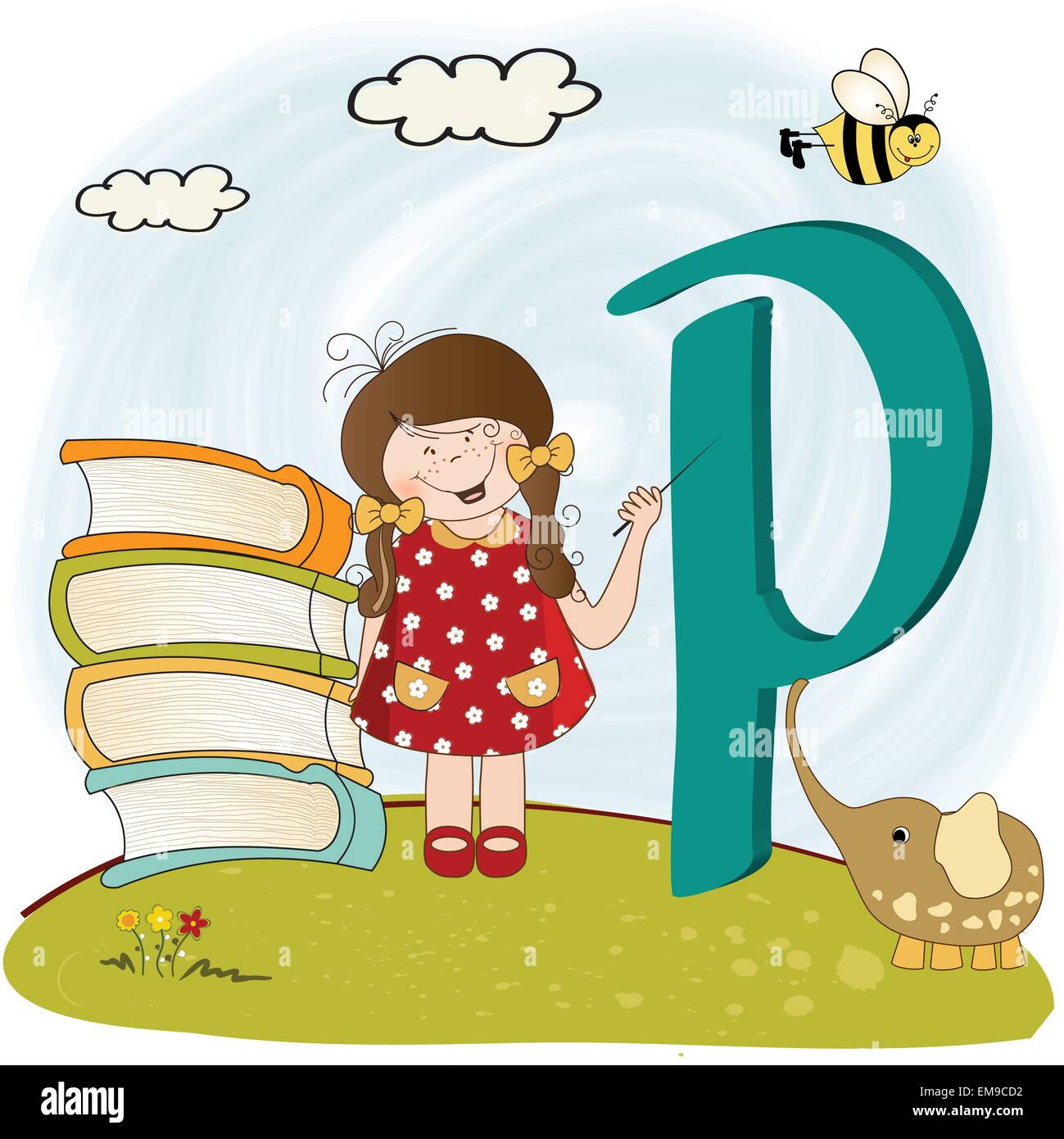 children alphabet letters Stock Vector Image & Art - Alamy