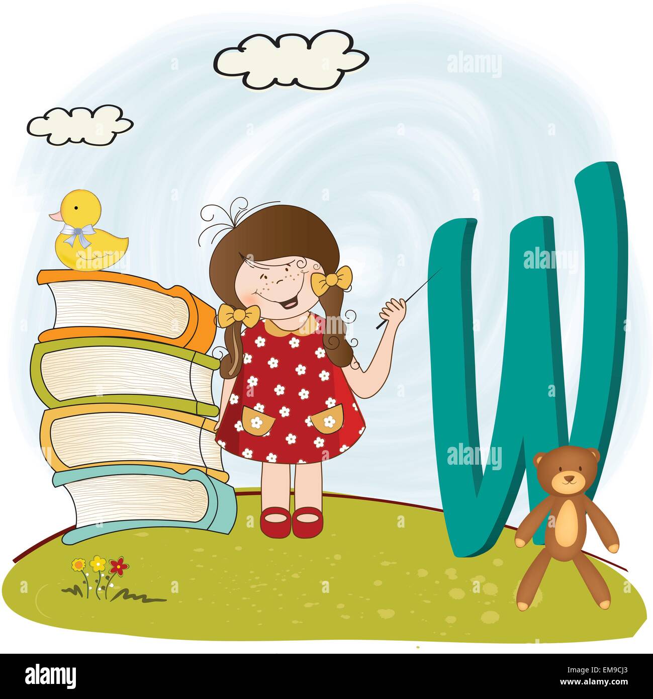 children alphabet letters Stock Vector Image & Art - Alamy