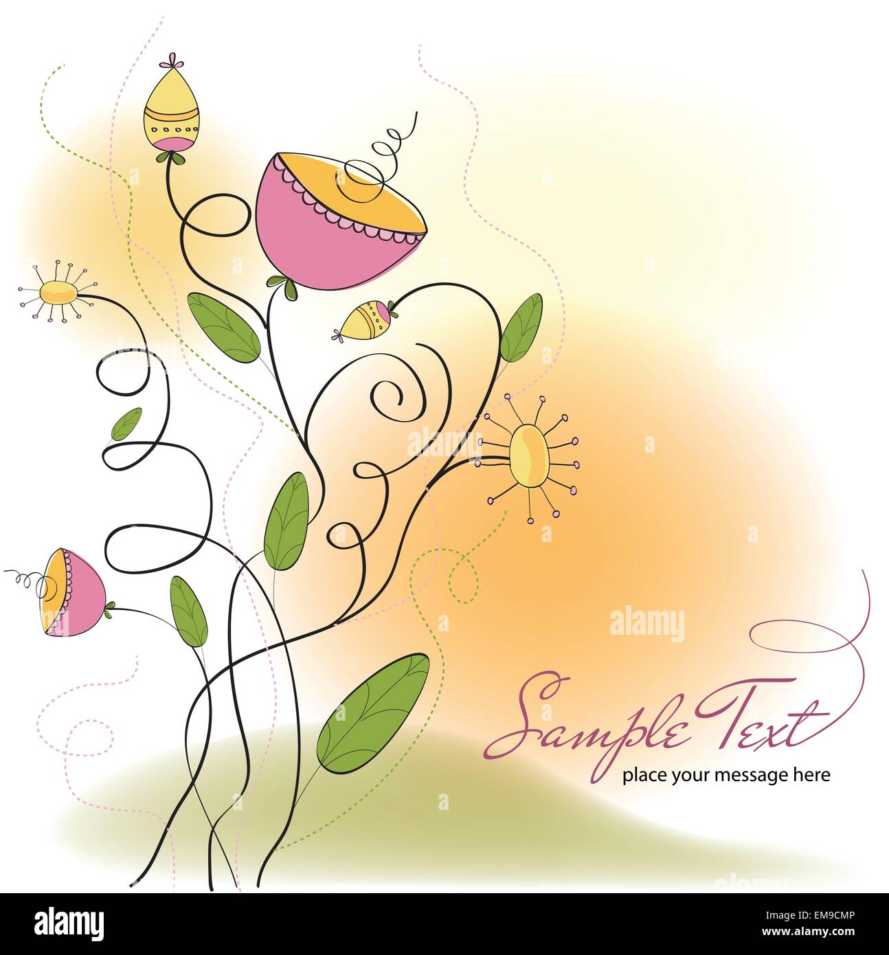 seamless pattern background with flowers Stock Vector Image & Art - Alamy