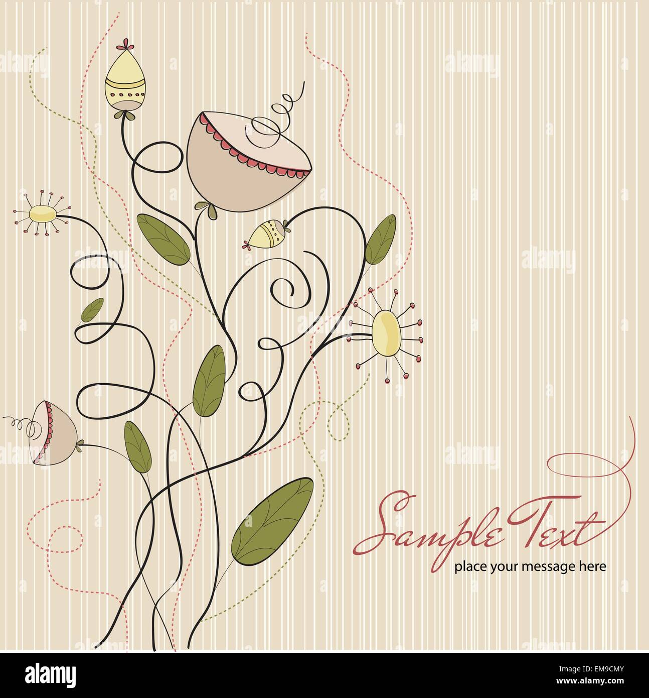 seamless pattern background with flowers Stock Vector Image & Art - Alamy