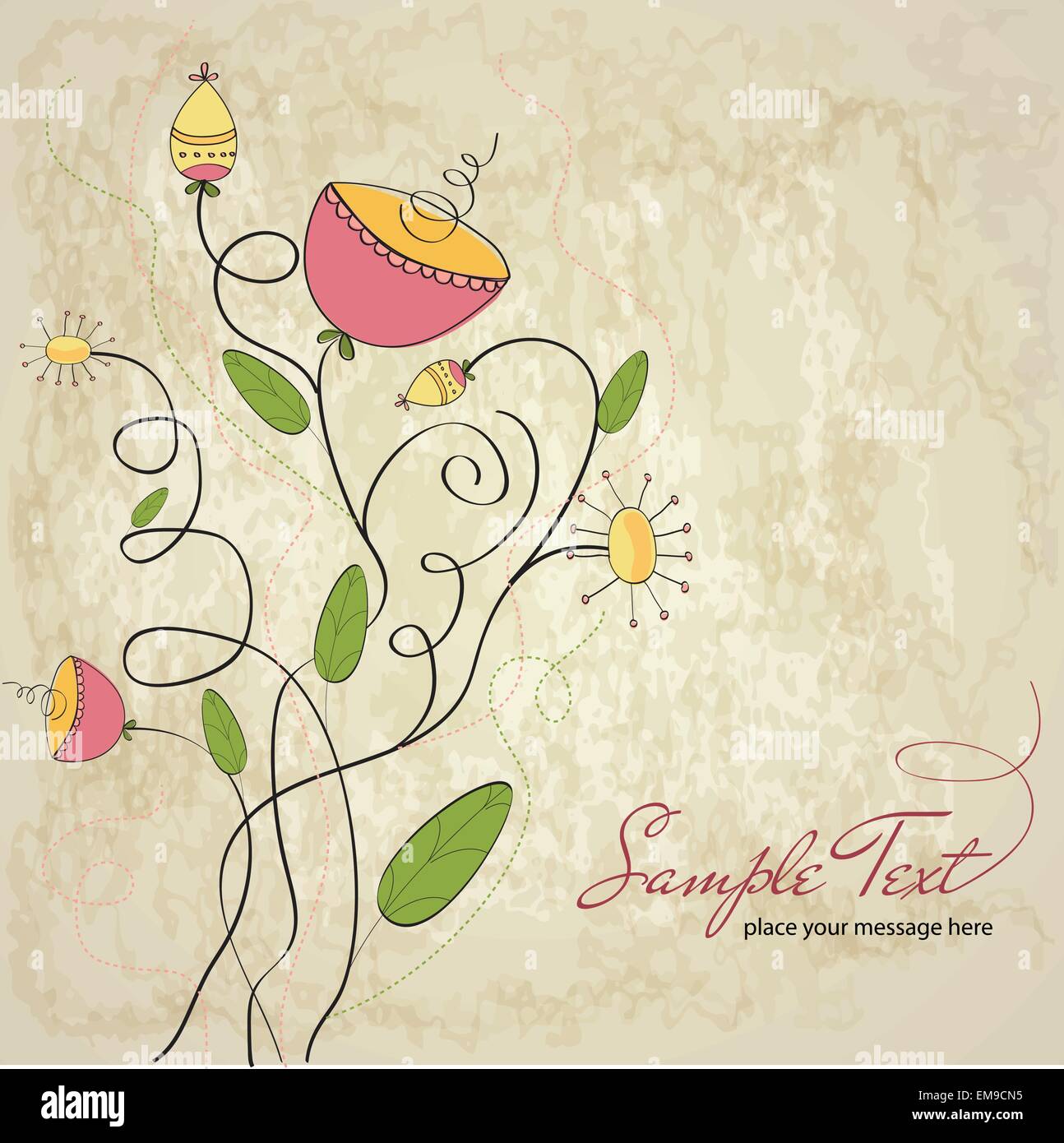 seamless pattern background with flowers Stock Vector Image & Art - Alamy