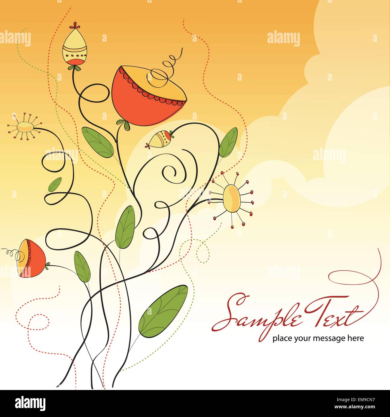 seamless pattern background with flowers Stock Vector Image & Art - Alamy