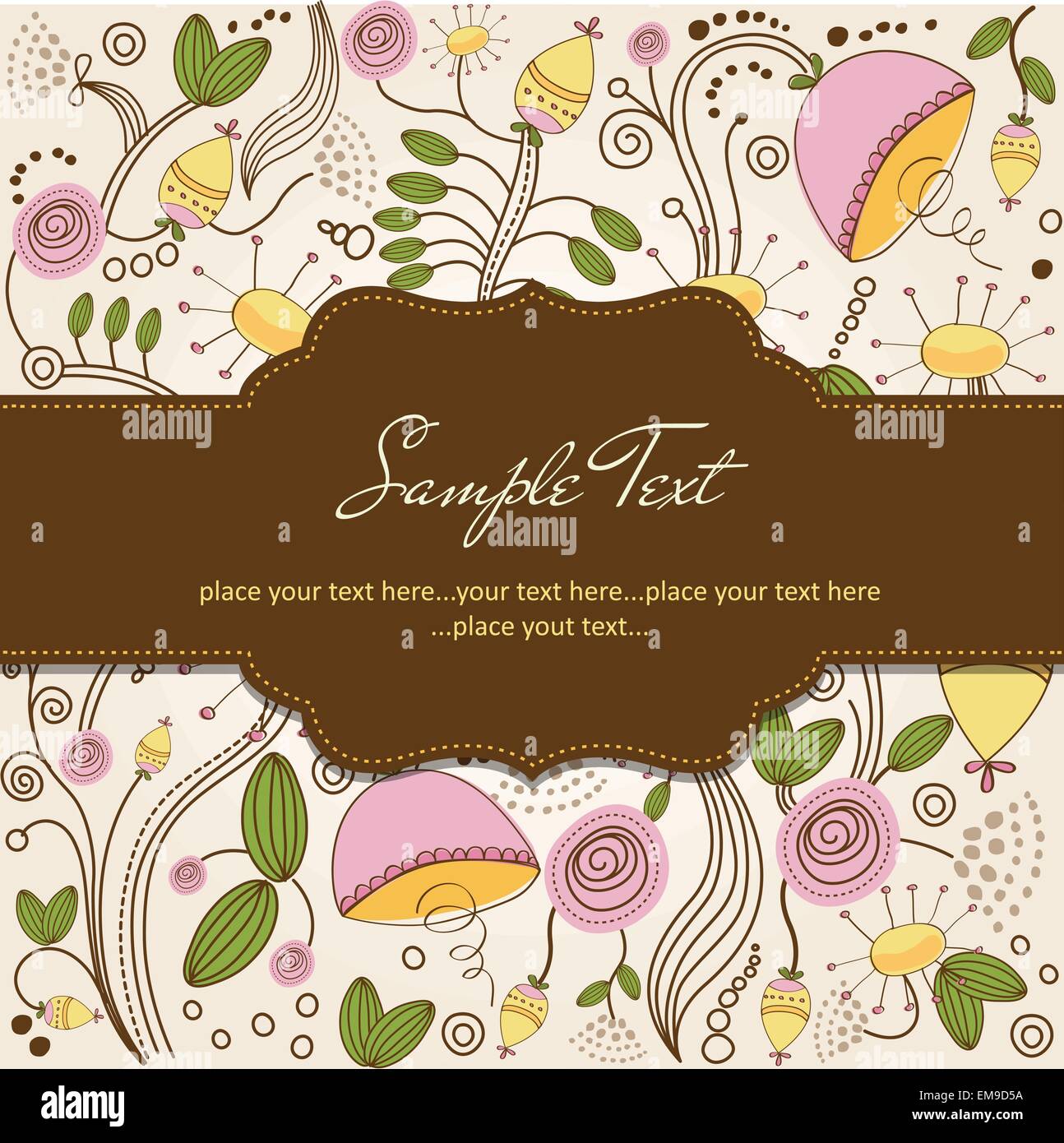 seamless pattern background with flowers Stock Vector Image & Art - Alamy