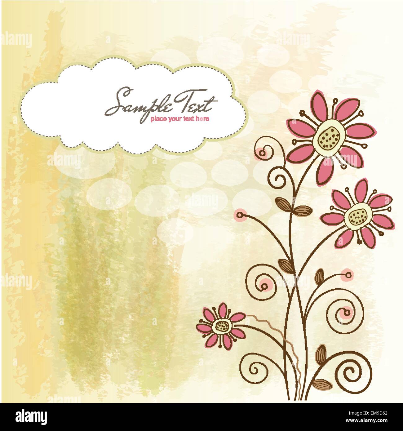 seamless pattern background with flowers Stock Vector Image & Art - Alamy