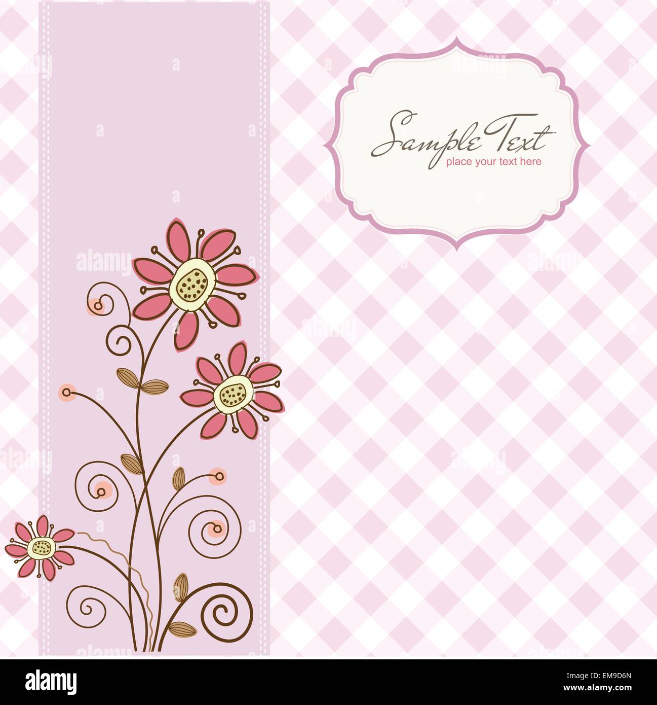 seamless pattern background with flowers Stock Vector Image & Art - Alamy