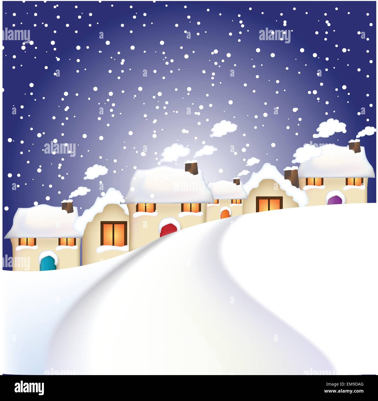 Enchanting village Stock Vector Images - Alamy