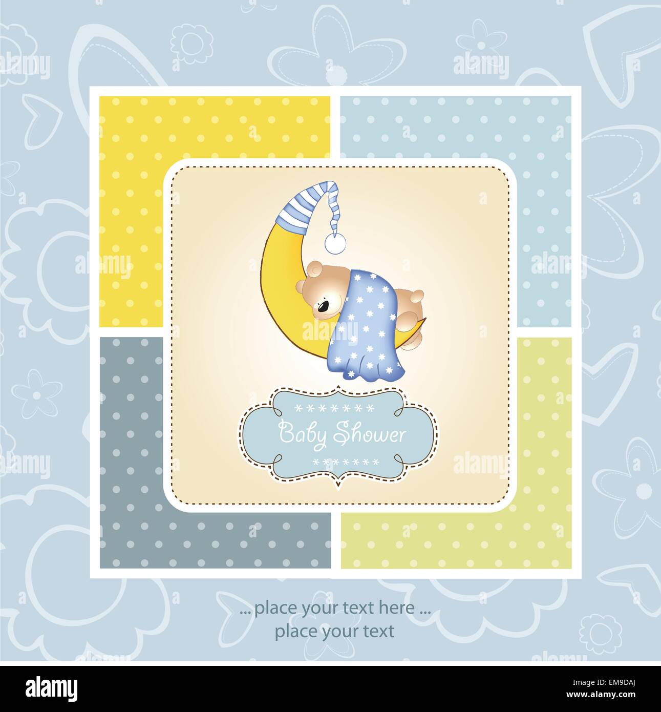 baby announcement card Stock Vector Image & Art Alamy