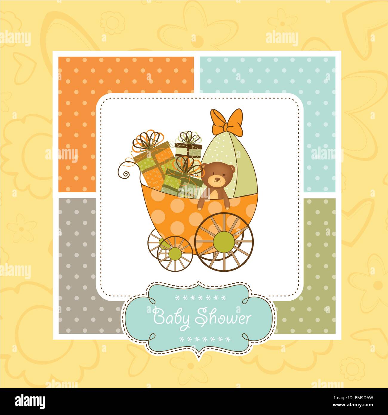 baby shower card Stock Vector Image & Art Alamy