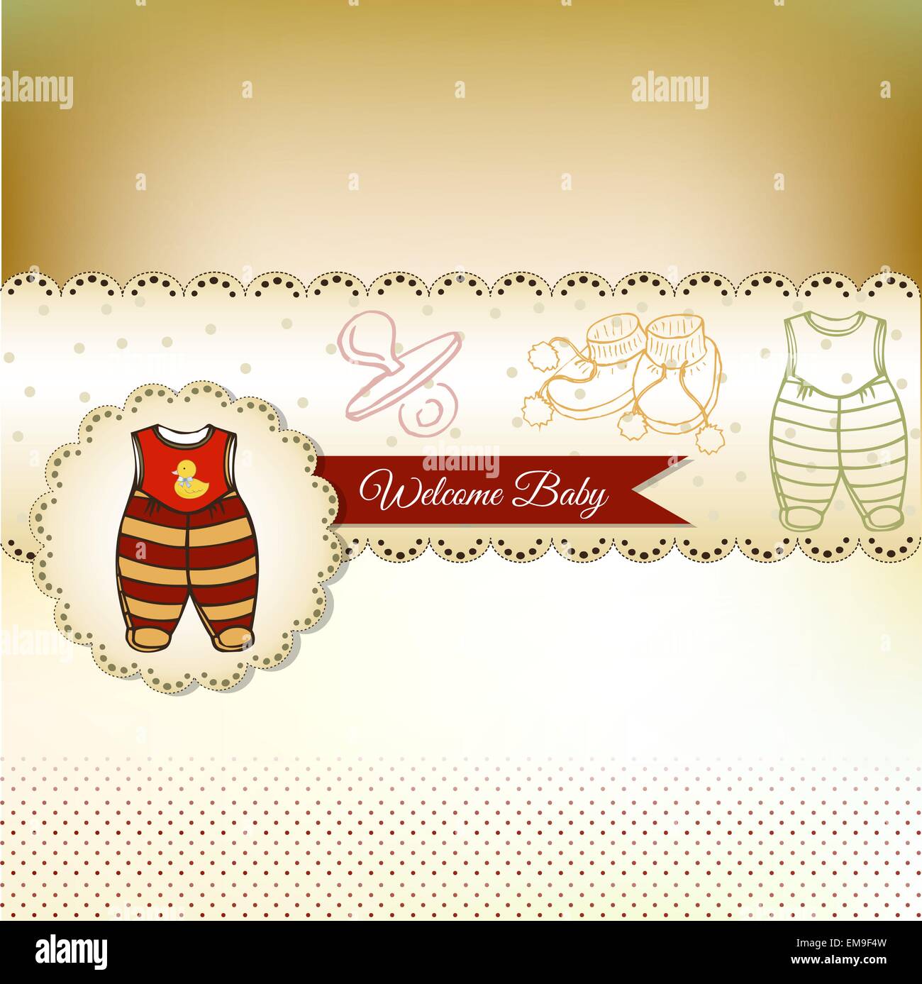 baby shower card Stock Vector Image & Art - Alamy