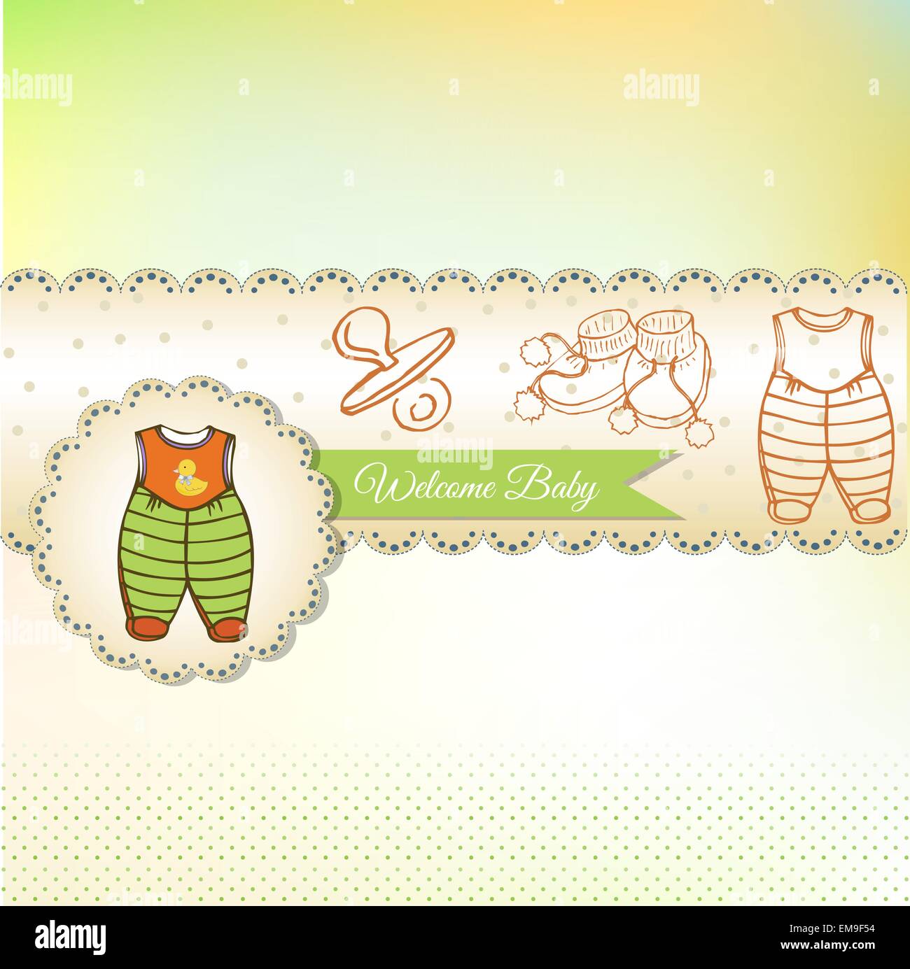 baby shower card Stock Vector Image & Art - Alamy