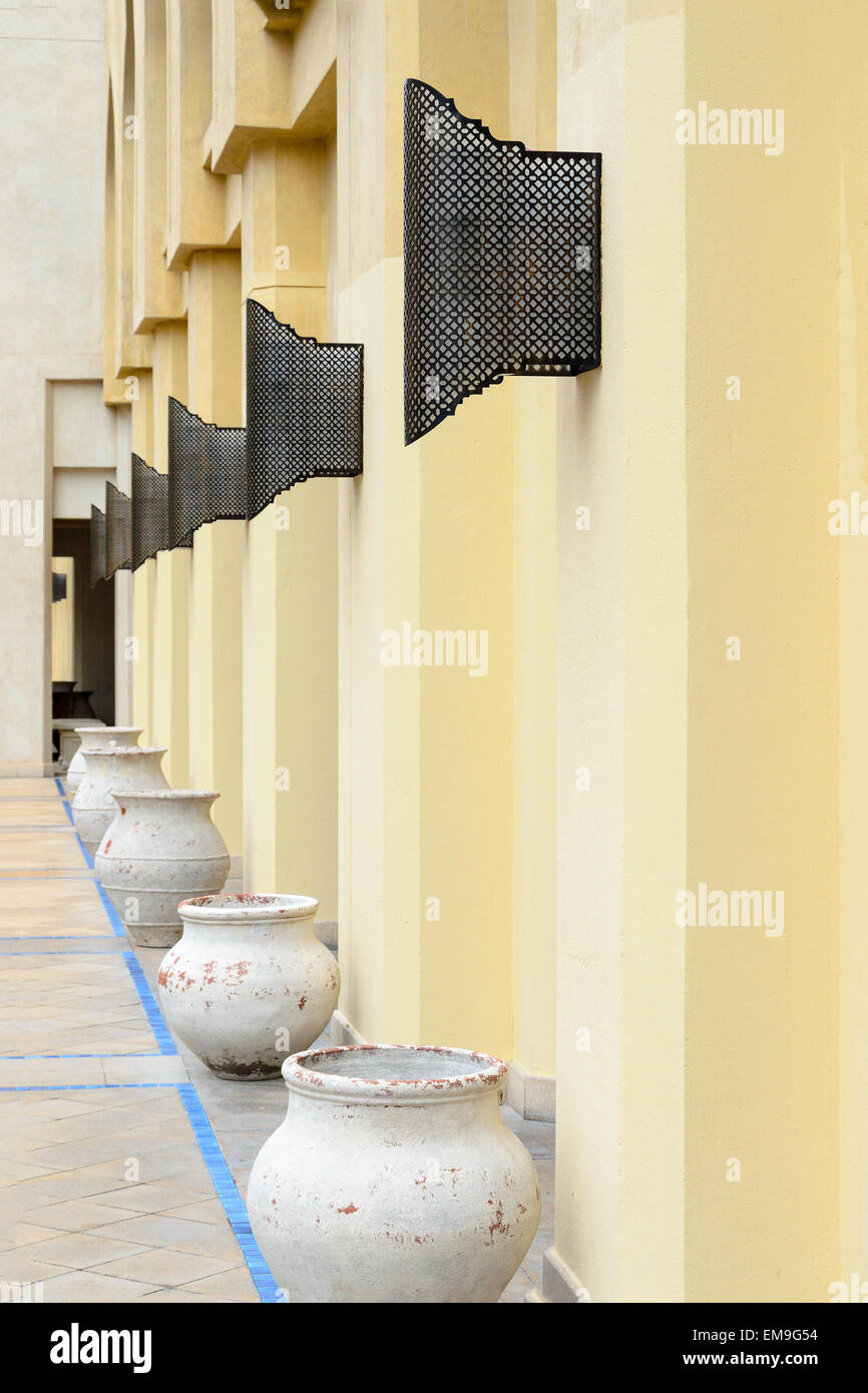 Row of ceramic vases on the street, Dubai Stock Photo Alamy