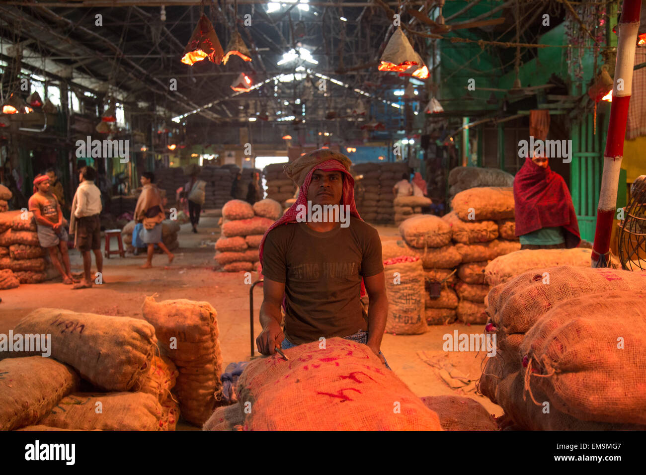 Wholesale vegetable Market Bepin Behari Ganguly Street Calcutta Kolkata
