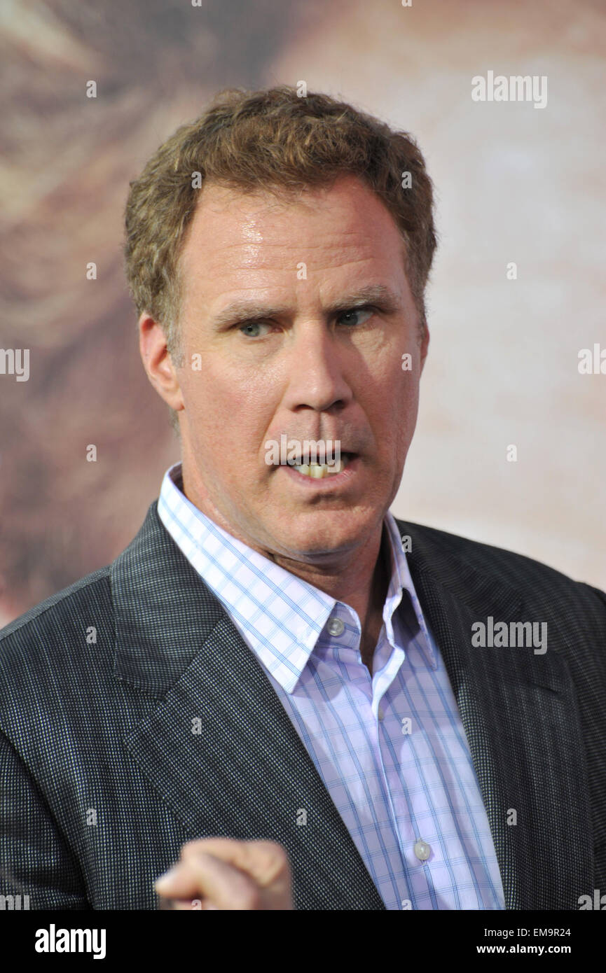 LOS ANGELES, CA - MARCH 25, 2015: Will Ferrell at the Los Angeles premiere of his movie 'Get Hard' at the TCL Chinese Theatre, Hollywood. Stock Photo