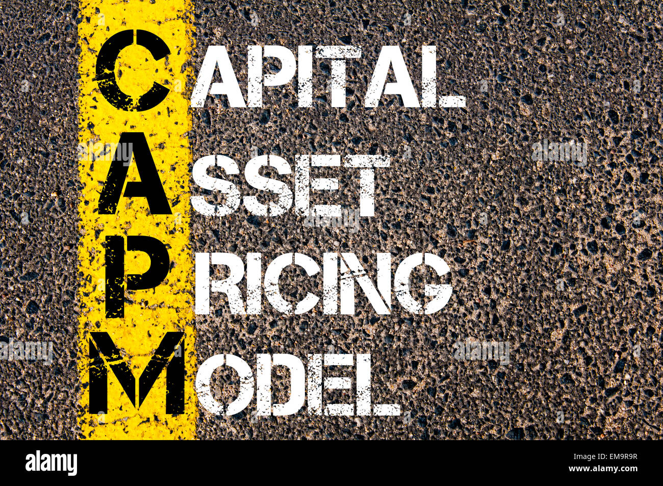 Business Acronym CAPM Capital asset pricing model. Yellow paint line