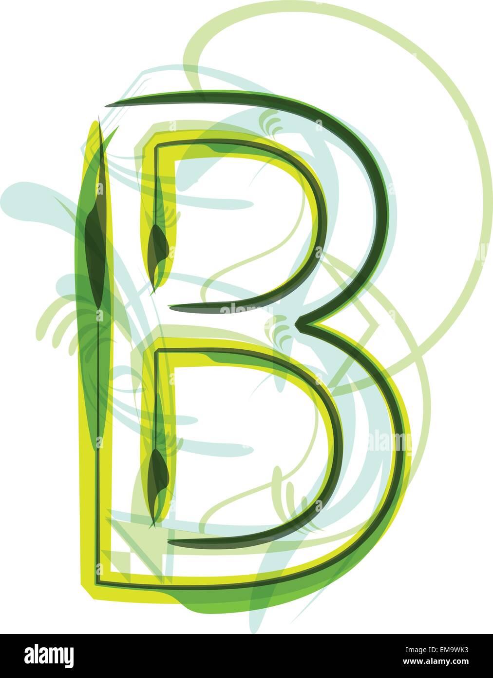 Font Illustration LETTER B Stock Vector Image & Art - Alamy