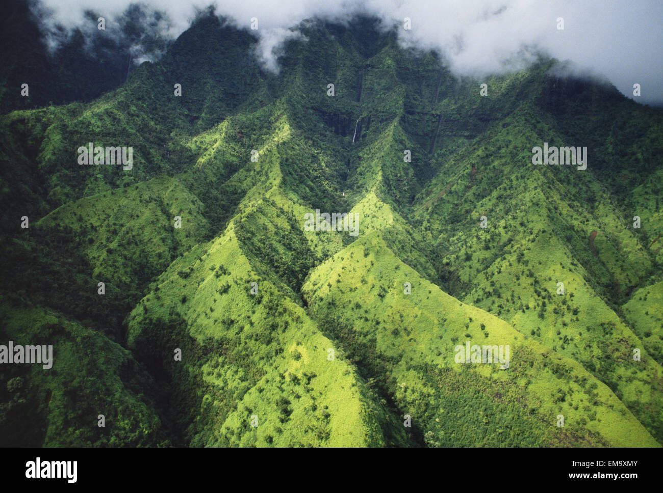 Aerial view large mountains ridges hi-res stock photography and images ...