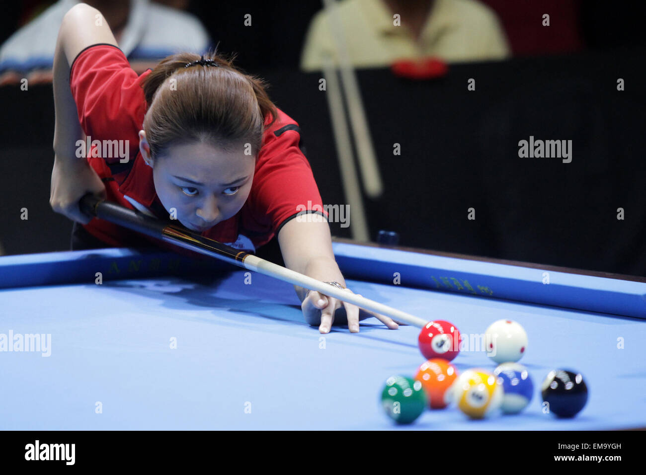 Pasay City, Philippines. 17th Apr, 2015. China's Chen Siming competes