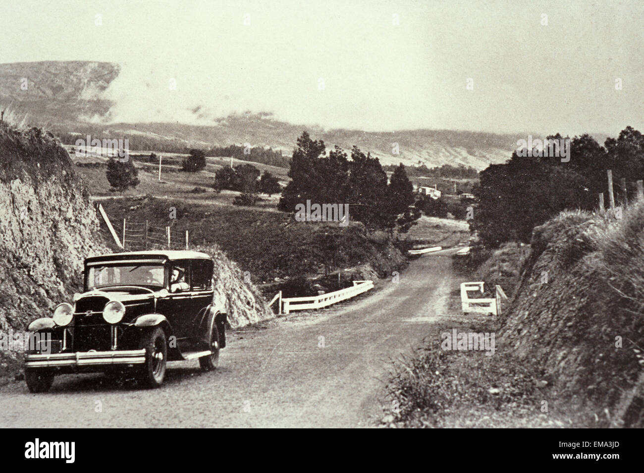 C.1925 Hawaii, Maui, Road To Haleakala Stock Photo