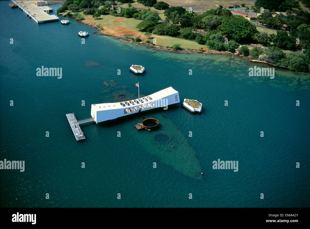 Pearl Harbor Overhead Photo