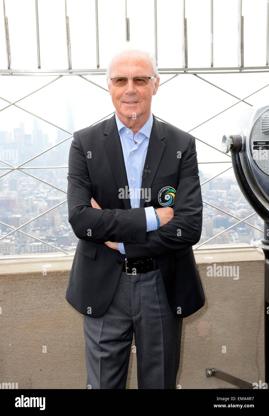 New York, NY, USA. 17th Apr, 2015. Franz Beckenbauer at a public