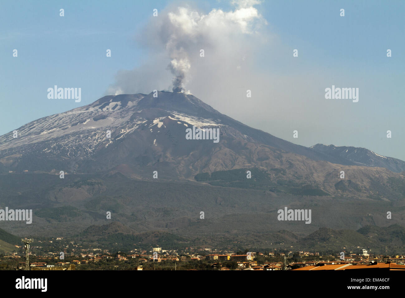 Volcano ash emission Stock Photo - Alamy