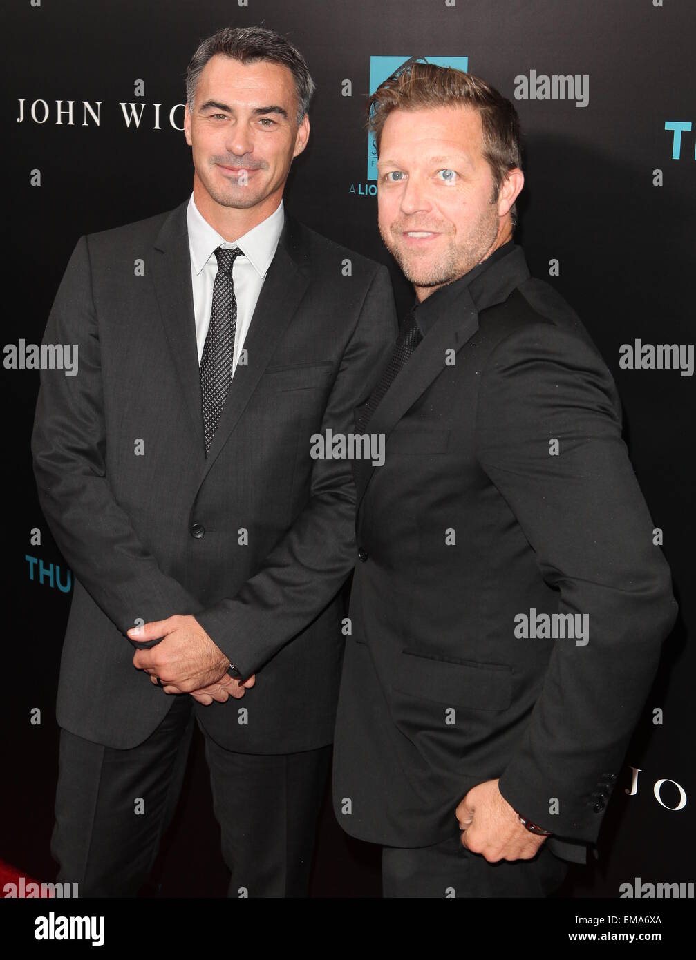 New York special screening of 'John Wick' at Regal Union Square Stadium - Arrivals  Featuring: Chad Stahelski,David Leitch Where: New York, United States When: 13 Oct 2014 Stock Photo