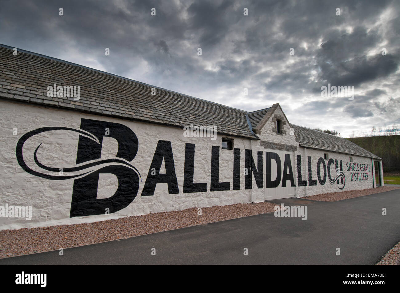 The new Ballindalloch Single Estate Distillery in Speyside, opened 16th April 2015.  SCO 9676. Stock Photo