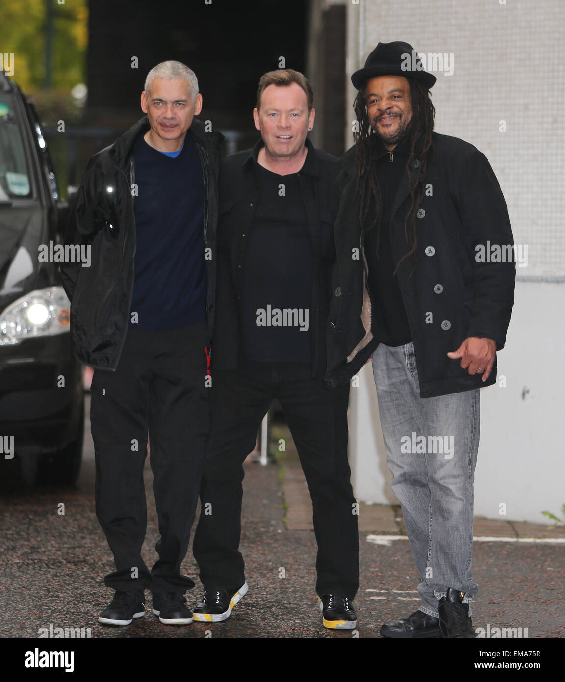 UB40 outside the ITV studios  Featuring: UB40,Mickey Virtue,Ali Campbell,Astro Where: London, United Kingdom When: 14 Oct 2014 Stock Photo