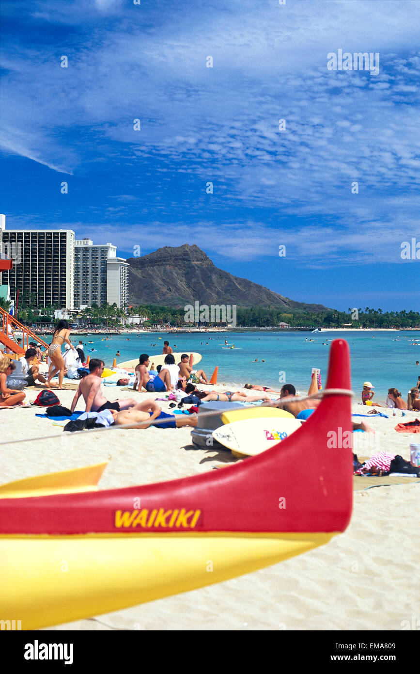 Afternoon in waikiki beach hi-res stock photography and images - Alamy