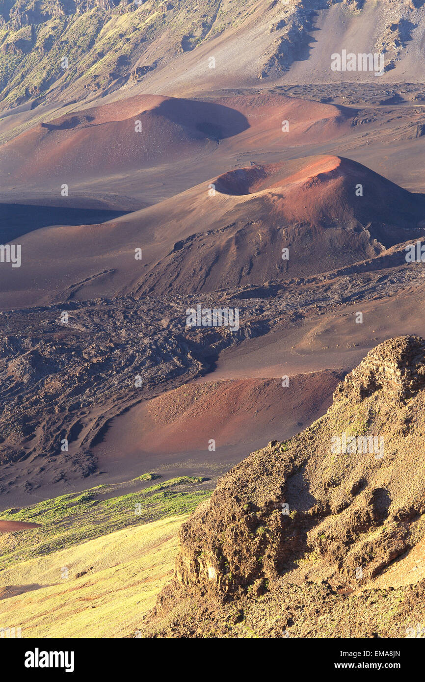 Hawaii, Maui, Haleakala National Park, Cinder Cones Along Crater Floor