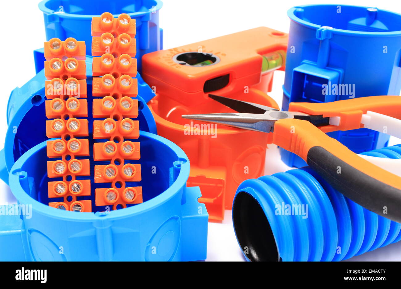 Electrical boxes and components for use in electrical installations