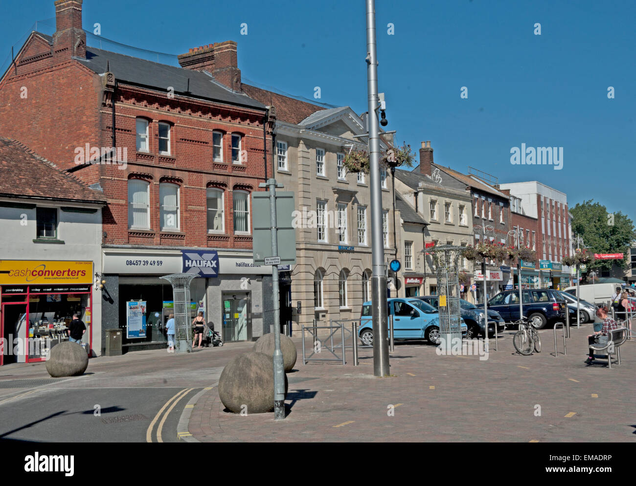 Andover, Shops, Hampshire, England, Stock Photo