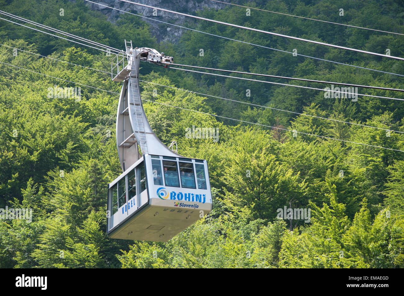 Cable Car Cabin, Vogel Ski Centre, Triglav National Park, Julian Alps,  Slovenia, Europe Stock Photo - Alamy