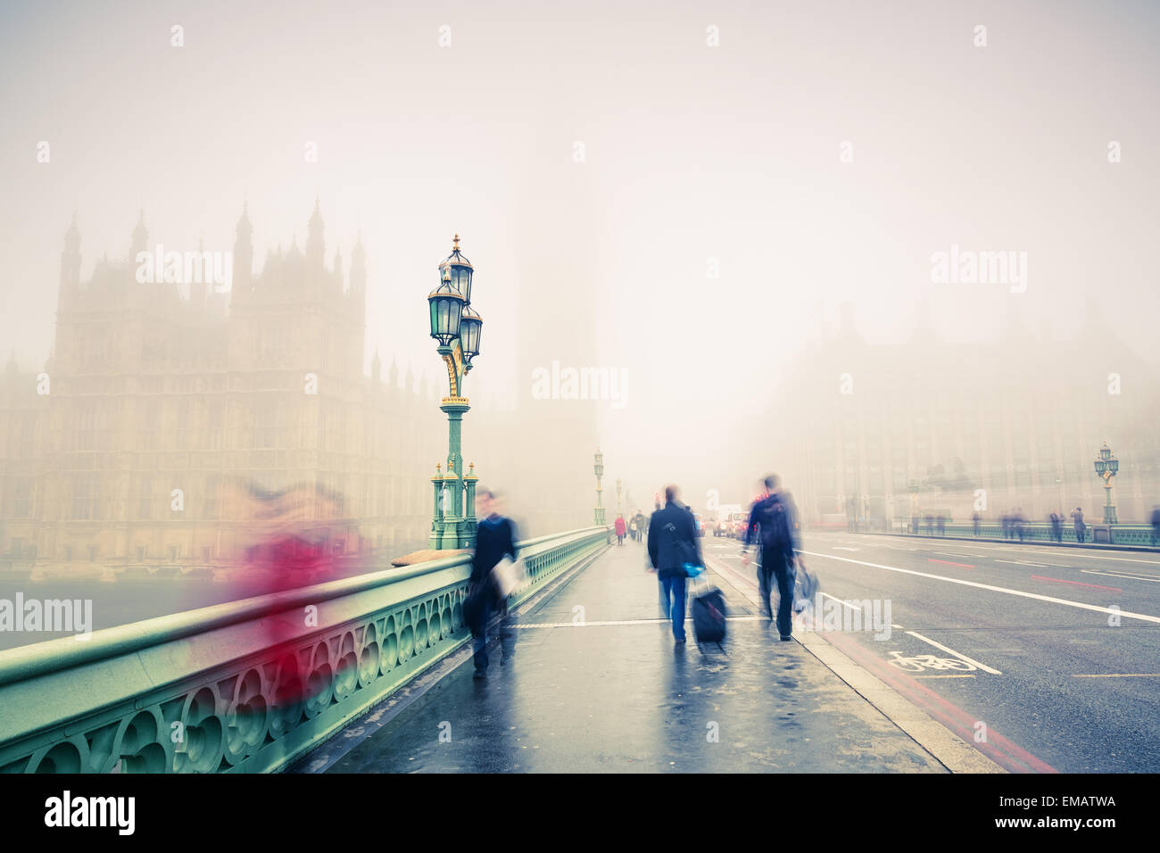 Westminster bridge in London Stock Photo