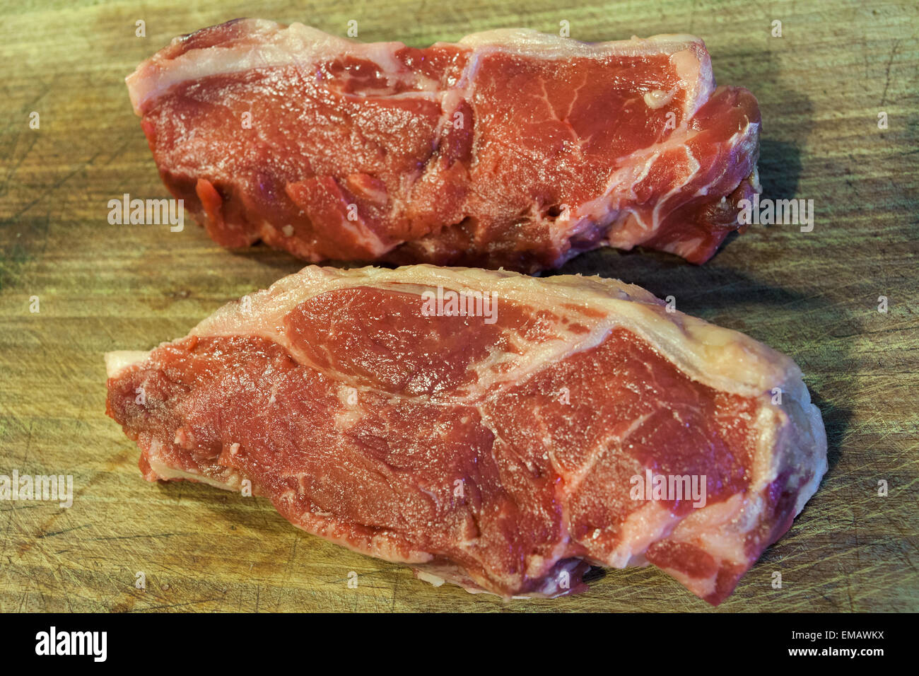 Argentinian steak. Typical Argentina asado. Bife de chorizo Stock Photo