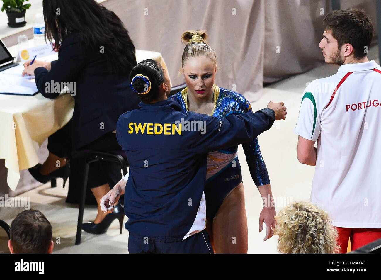 Jonna Adlerteg - 15.04.2015 - Qualifications - Championnats d'Europe Gymnastique artistique - Montpellier.Photo : Andre Delon/Icon Sport Stock Photo