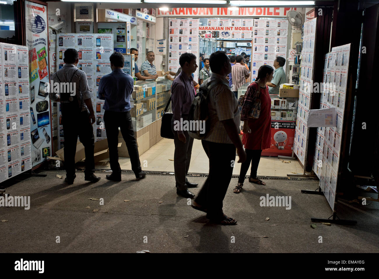 Mobile phone shop in Little India, Singapore Stock Photo Alamy