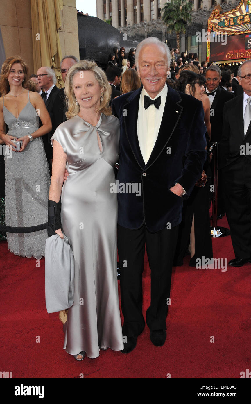 LOS ANGELES, CA - FEBRUARY 26, 2012: Christopher Plummer & wife at the 84th Annual Academy Awards at the Hollywood & Highland Theatre, Hollywood. February 26, 2012 Los Angeles, CA Picture: Paul Smith / Featureflash Stock Photo