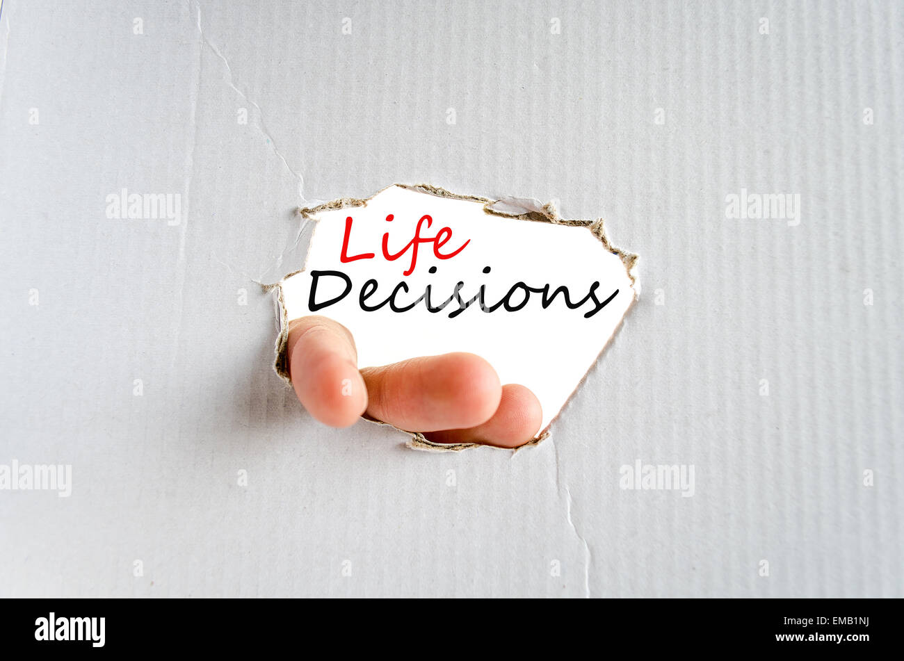 Life Decisions Concept Isolated Over White Background Stock Photo