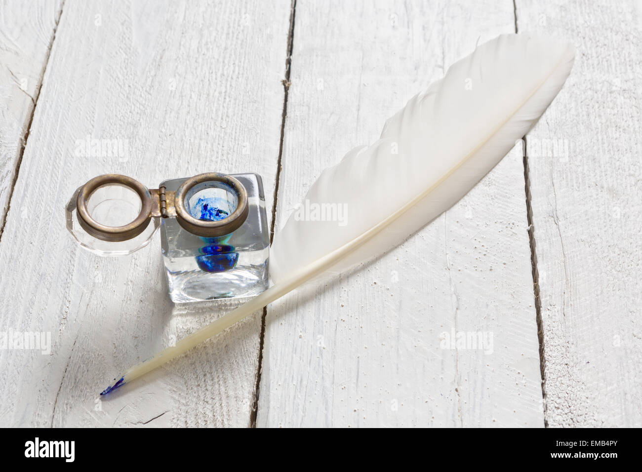 Ink Pot And Quill Pen High Resolution Stock Photography and Images Alamy