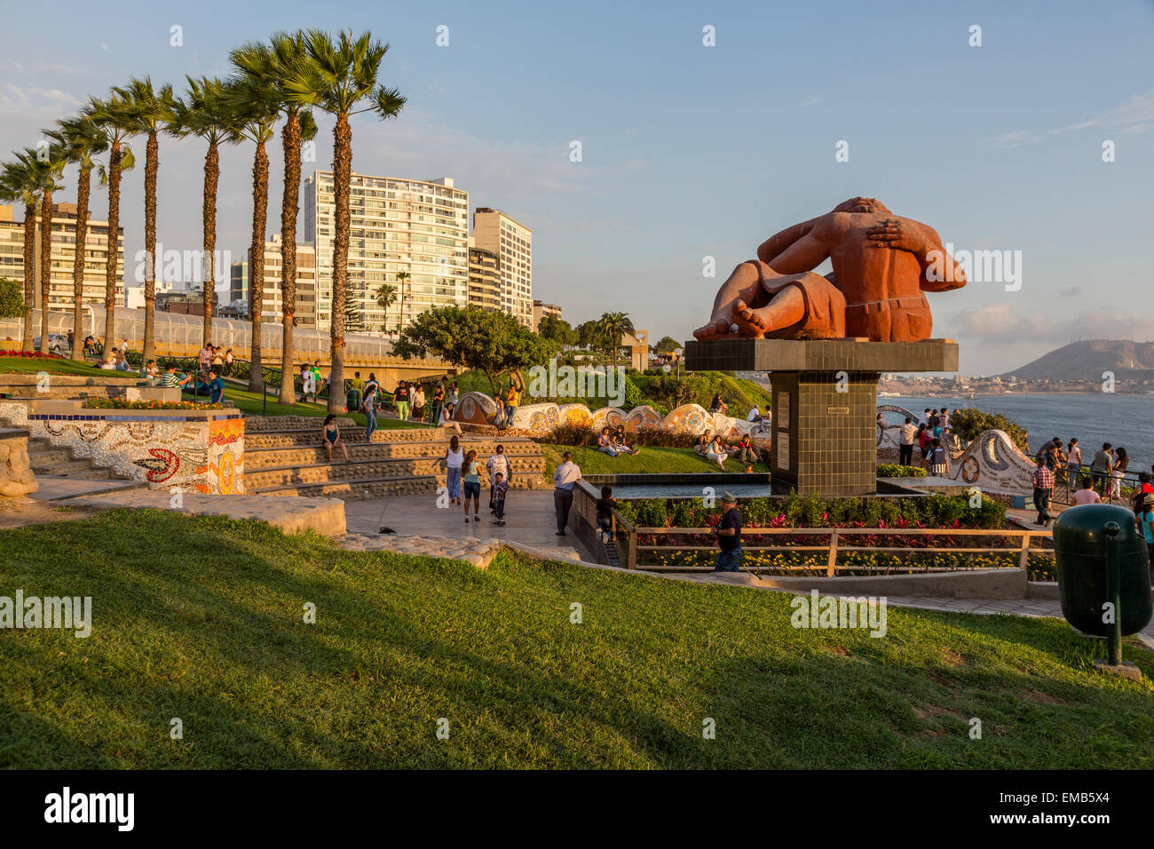 Peru, Lima. Love Park (Parque del Amor). Sculpture Peru, Lima. Love Park (Parque del Amor). Sculpture