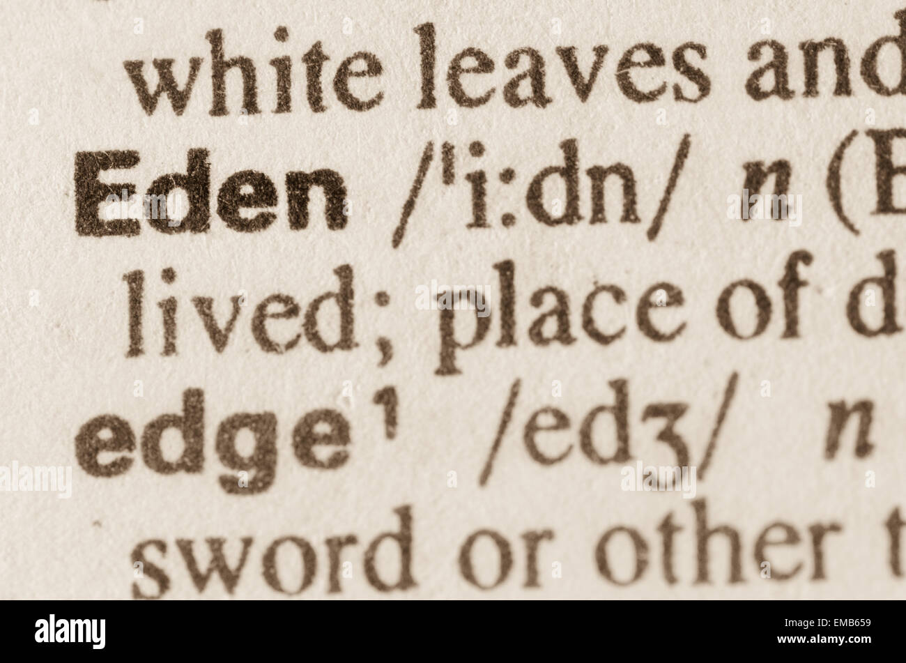 definition-of-word-eden-in-dictionary-stock-photo-alamy