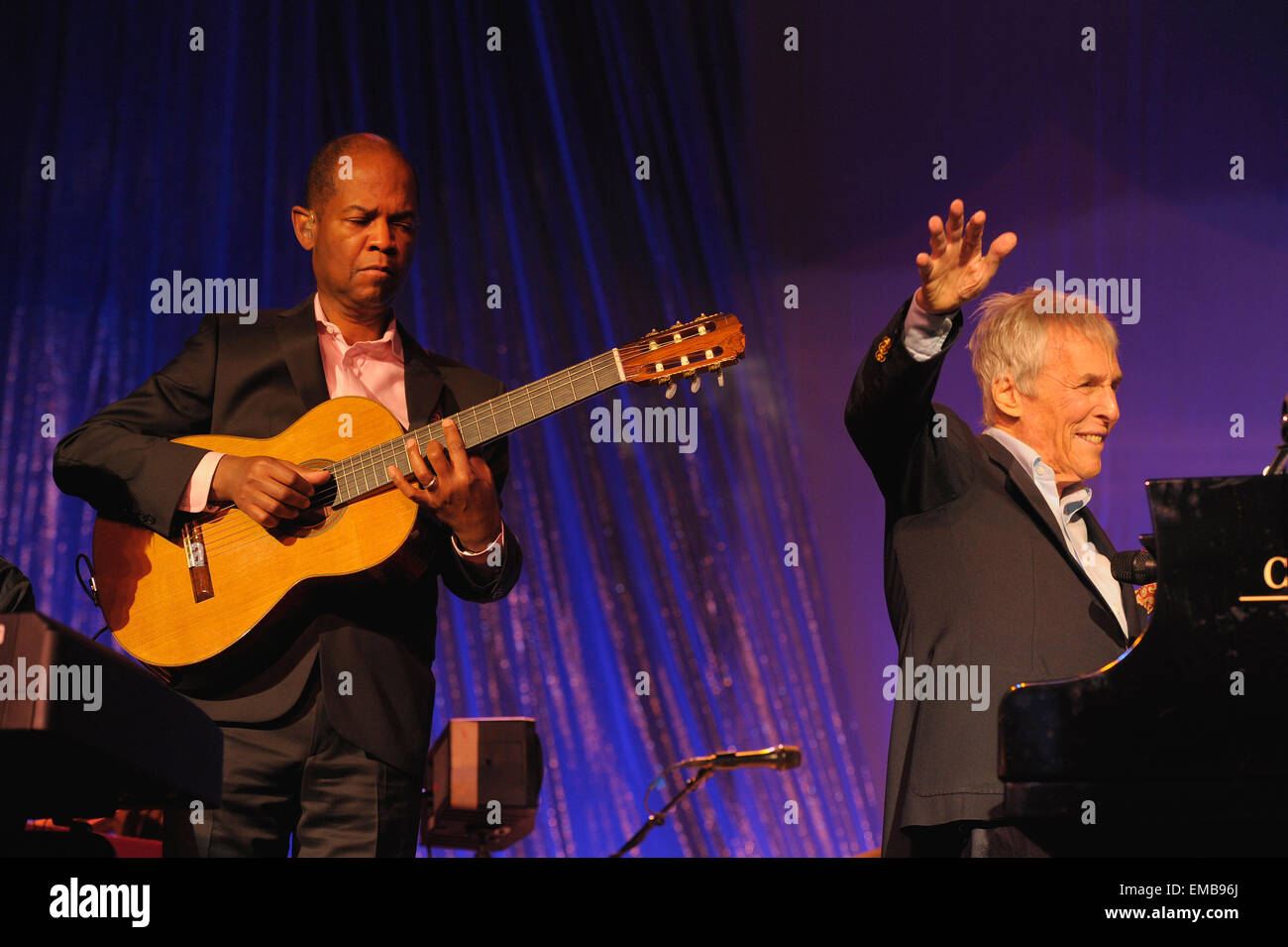 Guitarist Earl Klugh and composer Burt Bacharach perform in concert