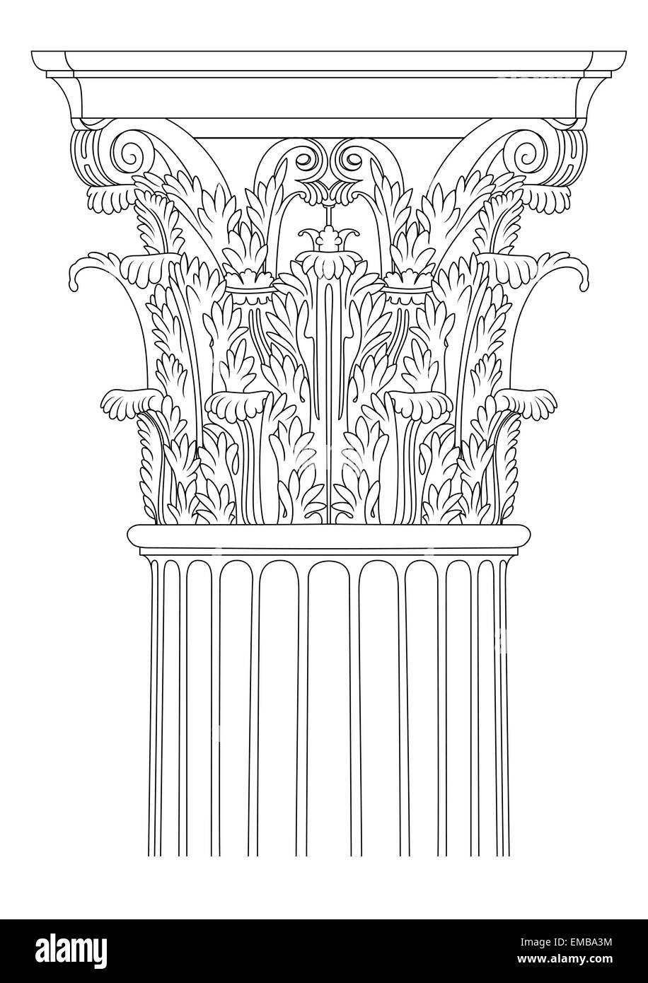 Corinthian column Stock Vector