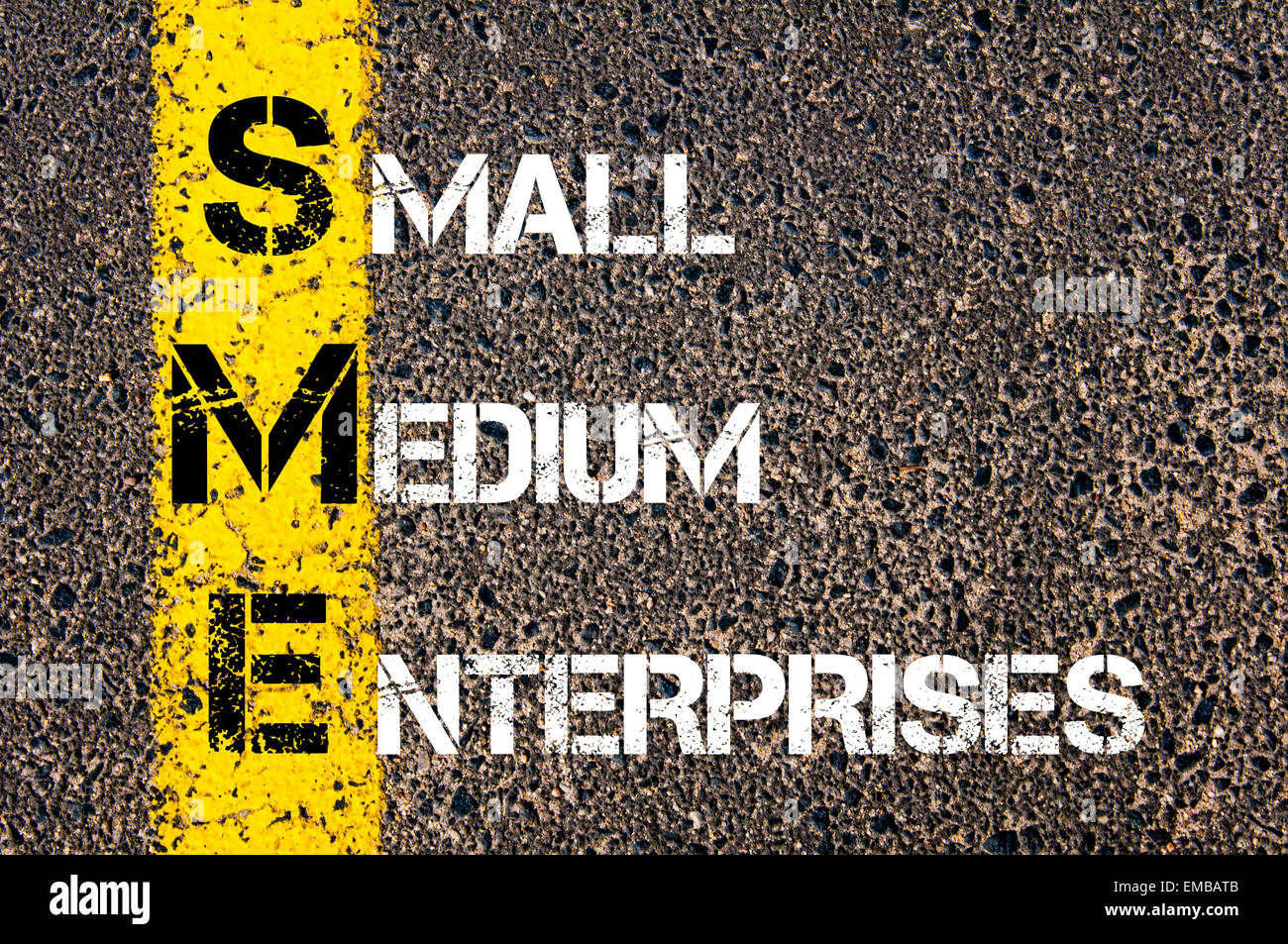 SME - Small And Medium-sized Enterprises Acronym With Marker